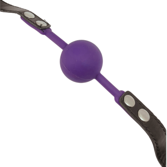Purple Silicone Gag 4cm