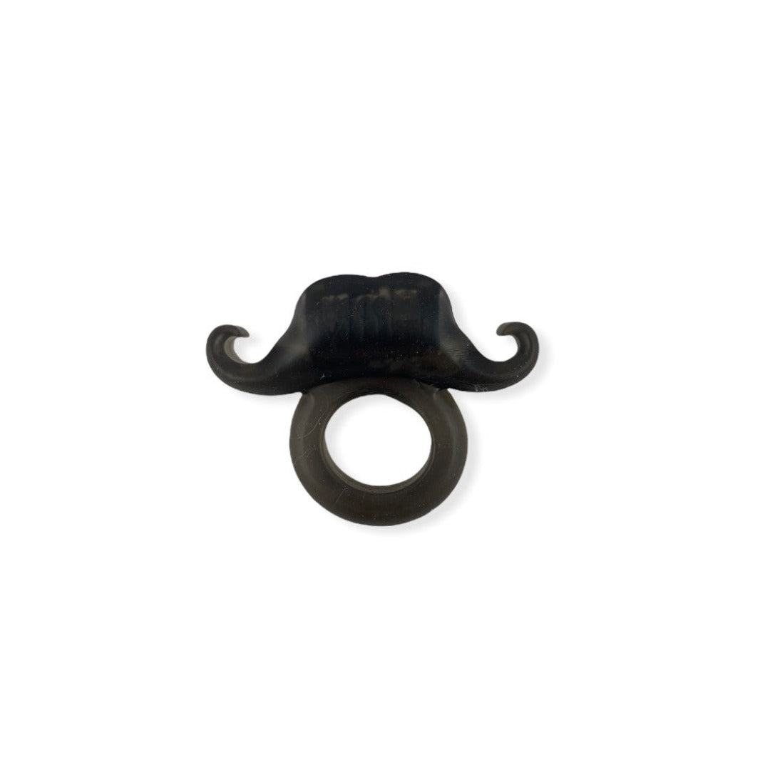 Black Moustache Penisring